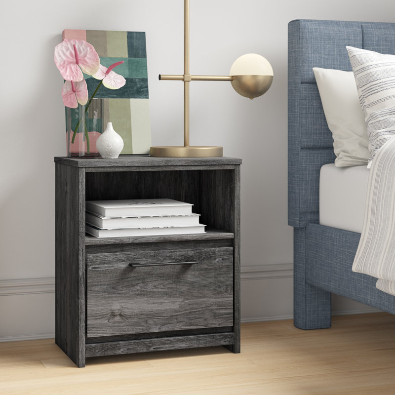 Union Rustic Allizzon Manufactured Wood Nightstand & Reviews Wayfair